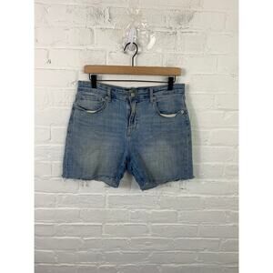 Lucky Brand Women's High Rise Cut-Off Shorts Denim Raw Hem Blue Size 31